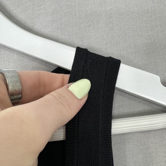 Mare Mare Anthropologie Knit Slip Twofer Tank Dress Womens Medium Black Party - Picture 4 of 14